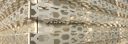 Aluminium anodisé perforé pour les façades des concessions Audi